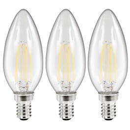 LED Filament Set McShine 3x Kerzenlampe E14 3.6W 360lm...