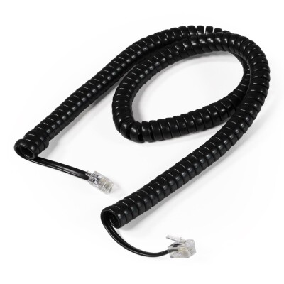 Telefonhörer-Spiralkabel McPower RJ10-Stecker (4P4C) > RJ10-Stecker (4P4C) 4m