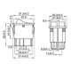 Wippenschalter McPower 6-polig rote Wippe 250V/15A Stellungen: EIN/AUS