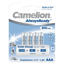 Micro-Akku CAMELION AlwaysReady NiMH 800 mAh Typ AAA...