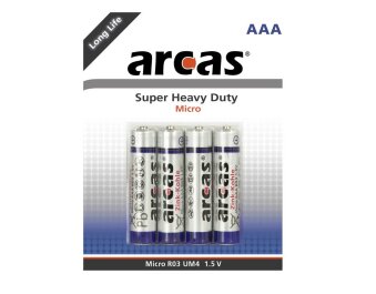 Micro-Batterie Super Heavy Duty 1,5V Typ AAA/R03 4er-Pack
