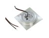LED-Einbauleuchte McShine Fine 9 LEDs warmweiß 55x55mm quadratisch Edelstahl 60lm 0.5W