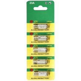 Batterie A23 12V 28x10mm Alkaline 5er-Blister