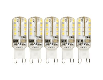 LED-Stiftsockellampe McShine Silicia G9 2,3W 180 lm warmweiß 5er-Pack