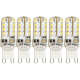 LED-Stiftsockellampe McShine Silicia G9 2,3W 180 lm warmweiß 5er-Pack