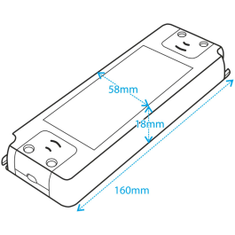 LED-Trafo McShine Slim elektronisch 1-30W 230V auf 12V 160x58x18mm