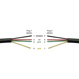 Telefonhörer-Spiralkabel McPower RJ10-Stecker (4P4C) > RJ10-Stecker (4P4C) 2m
