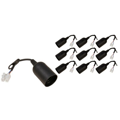 Renovierfassung McShine E27 mit 11cm Kabel und Aufhänger 10er-Pack