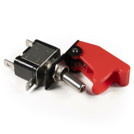 Kill-Switch McPower mit Schutzkappe und LED 12V / 20A rot