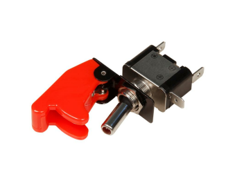 Kill-Switch McPower mit Schutzkappe und LED 12V / 20A rot