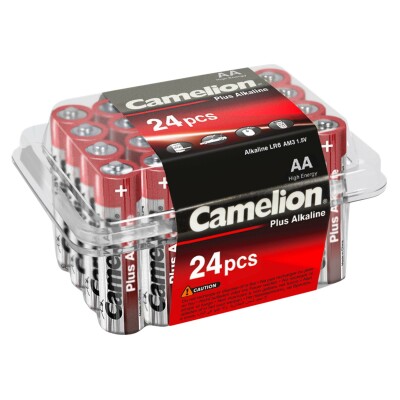 Mignon-Batterie CAMELION Plus Alkaline 1,5 V Typ AA/LR6 24er-Haushaltspack