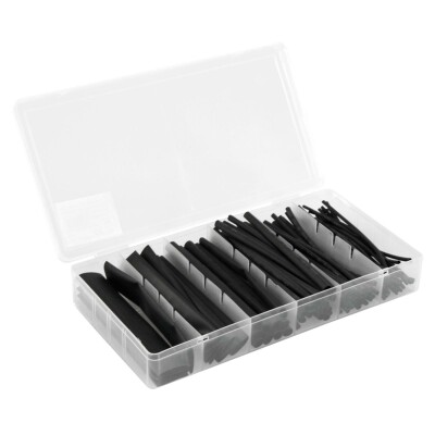 Schrumpfschlauch-Set McPower, 100-teilig in Sortimentsbox, schwarz