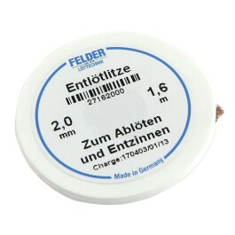 Entlötlitze FELDER 2,0mm mit halogenfreiem...