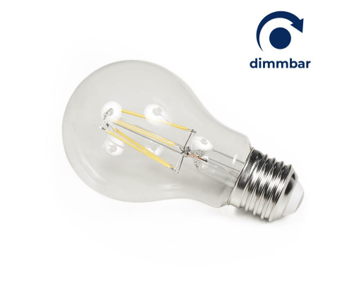 LED Filament Glühlampe McShine Filed E27 6W 620 lm warmweiß dimmbar klar
