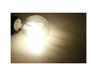 LED Filament Glühlampe McShine Filed E27 6W 620 lm warmweiß dimmbar klar