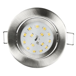 LED Einbauleuchte McShine Slim 82x27mm 5W 400lm 3000K Edelstahl gebürstet