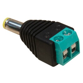 Adapter McPower DC-Stecker 5,5x2,1mm und Lüsterklemme