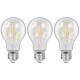 LED Filament Set McShine 3x Glühlampe E27 6W 600lm warmweiß klar dimmbar