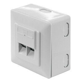 Netzwerkdose Aufputz CAT 6 2x RJ45