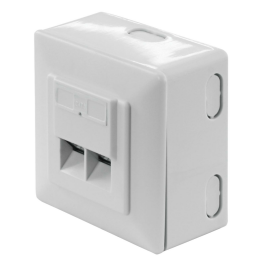 Netzwerkdose Aufputz CAT 6 2x RJ45