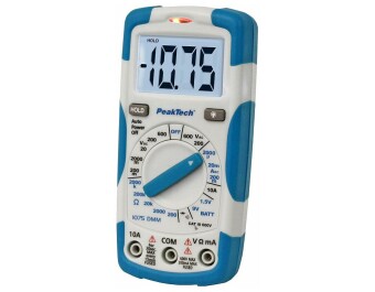 PeakTech P 1075 600V AC/DC Digitalmultimeter mit LCD-Display