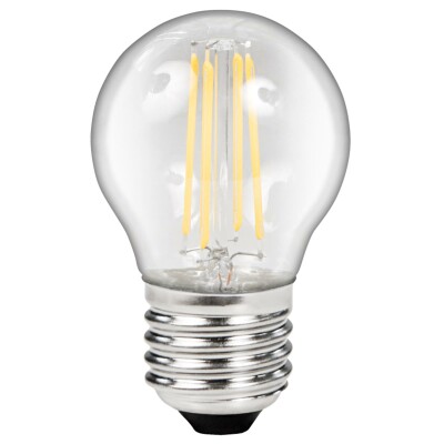 LED Filament Tropfenlampe McShine Filed E27 4W 490lm warmweiß klar
