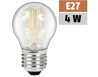 LED Filament Tropfenlampe McShine Filed E27 4W 490lm...