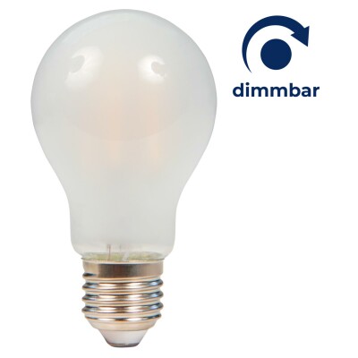LED Filament Glühlampe McShine Filed, E27, 7,5W, 720 lm, warmweiß, dimmbar, matt