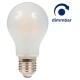 LED Filament Glühlampe McShine Filed, E27, 7,5W, 720 lm, warmweiß, dimmbar, matt
