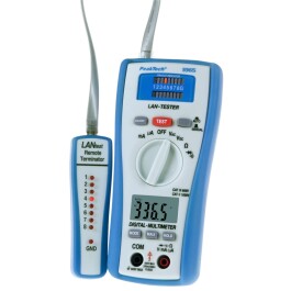 Digitalmultimeter PeakTech P3365 mit LAN- Tester 2000 Counts 600V AC/DC 200mA AC/DC