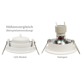 LED-Modul McShine MCOB 5W 400Lm 230V 50x25mm warmweiß 3000K 10er-Pack