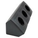 Steckdosenblock McPower Flair 250V~/16A Aufbau Anthrazit 3-fach Steckdose