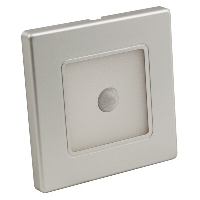 LED-Wand-Einbauleuchte McShine LWE-86SB 2W 150lm warmweiß silberner Rahmen