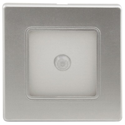 LED-Wand-Einbauleuchte McShine LWE-86SB 2W 150lm warmweiß silberner Rahmen