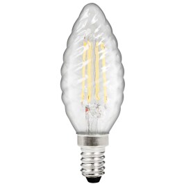 LED Filament Kerzenlampe gedreht McShine Filed E14 4W 490...