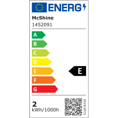 LED Filament Glühlampe McShine Filed E27 2W 260 lm warmweiß
