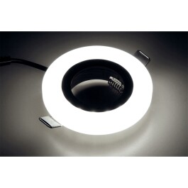 Einbaurahmen McShine LED-39 rund Ø90mm Glas mit LED-Beleuchtung