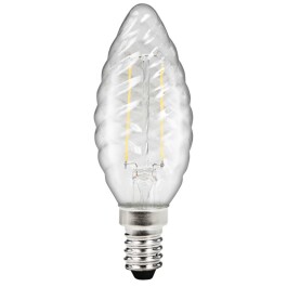 LED Filament Kerzenlampe gedreht McShine Filed E14 2W 260...