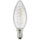 LED Filament Kerzenlampe gedreht McShine Filed E14 2W 260 lm warmweiß klar