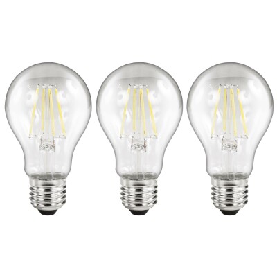 LED Filament Set McShine 3x Glühlampe E27 2W 200lm warmweiß klar