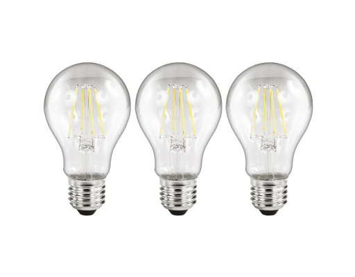LED Filament Set McShine 3x Glühlampe E27 2W 200lm warmweiß klar