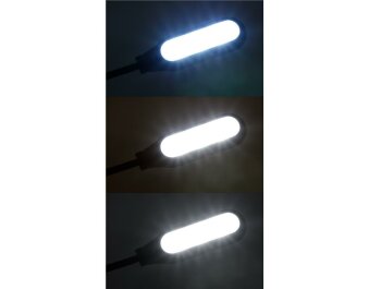 LED-Klemmleuchte / Leseleuchte McShine 5 LEDs Batteriebetrieben