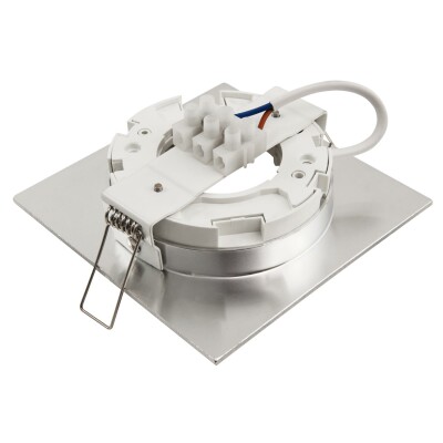 Einbaurahmen McShine DL-304 eckig, 108x108mm, GX53, Eisen gebürstet