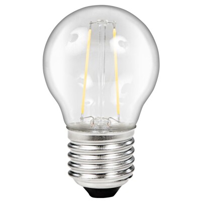LED Filament Tropfenlampe McShine Filed E27 2W 260Lm warmweiß klar