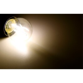 LED Filament Tropfenlampe McShine Filed E27 2W 260Lm warmweiß klar