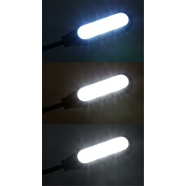 LED-Klemmleuchte / Leseleuchte McShine 5 LEDs mit Akku