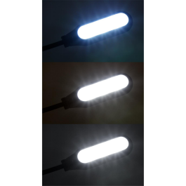 LED-Klemmleuchte / Leseleuchte McShine 5 LEDs mit Akku
