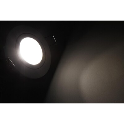LED-Einbauleuchte McShine Eco-50 5W, 400lm, 4000K, Edelstahl gebürstet