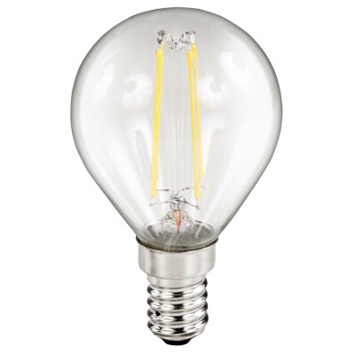 LED Filament Tropfenlampe McShine Filed E14 2W 260 lm warmweiß klar
