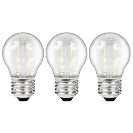 LED Filament Set McShine 3x Tropfenlampe E27 2W 200lm...